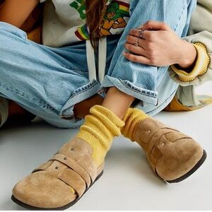 Free People Sunday Season footbed slip on clogs